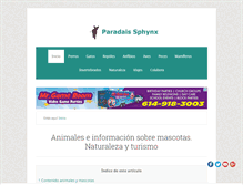 Tablet Screenshot of paradais-sphynx.com
